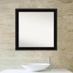 Amanti Art Corded Black 30" x 30" Non-Beveled Bathroom Wall Mirror 14 Amanti Art Corded Black 30" x 30" Non-Beveled Bathroom Wall Mirror -Amanti Art Shop GUEST 277b21ff 2d71 48aa bf19 7b1eb63e3a00