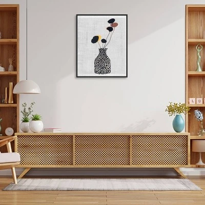 Amanti Art "Decorated Vase with Plant II" by Melissa Wang - 23" x 28" Framed Canvas Wall Art 5 Amanti Art "Decorated Vase with Plant II" by Melissa Wang - 23" x 28" Framed Canvas Wall Art - Image 3