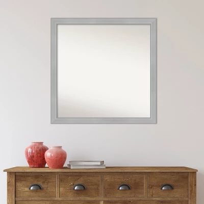 29" X 29" Non-Beveled Vista Brushed Nickel Narrow Wall Mirror - Amanti Art 9 29" X 29" Non-Beveled Vista Brushed Nickel Narrow Wall Mirror - Amanti Art - Image 7
