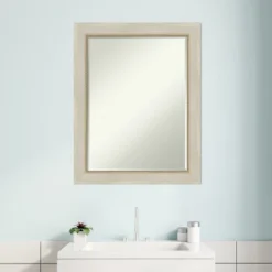 Amanti Art Parthenon Cream Petite Bevel Wood Bathroom Wall Mirror, 28.25 x 22.25 15 Amanti Art Parthenon Cream Petite Bevel Wood Bathroom Wall Mirror, 28.25 x 22.25 -Amanti Art Shop GUEST 28eef94b 5f64 462d bb81 9fca095f4d76