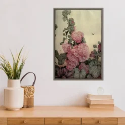 Amanti Art Garden Fantasy IV Peony 16" x 23" Framed Canvas Wall Art -Amanti Art Shop GUEST 29043a8a 2d4c 4781 b73f f8b1ebac6bd4