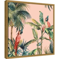 Amanti Art Tropicano II by Eva Watts 16" x 16" Framed Canvas Wall Art