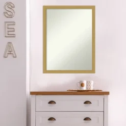 Amanti Art Grace Narrow Brushed Gold Bathroom Wall Mirror - 20" x 26" 15 Amanti Art Grace Narrow Brushed Gold Bathroom Wall Mirror - 20" x 26" -Amanti Art Shop GUEST 2ad26395 cfbe 45a7 9e0d 9e2c1ffa6189