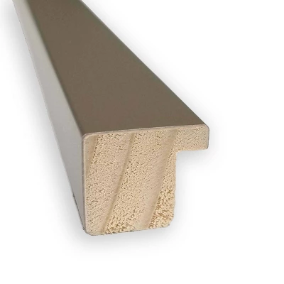 Amanti Art Svelte Clay Gray Wood Wall Mirror - 40" x 29" Non-Beveled 3 Amanti Art Svelte Clay Gray Wood Wall Mirror - 40" x 29" Non-Beveled