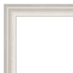 Amanti Art Trio White Wash Silver Bathroom Wall Mirror - 33 x 27 Inch -Amanti Art Shop GUEST 2b6b874c 925c 40ba 8f49 9484100849b0 3