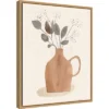 Amanti Art 16" x 20" La Planta II Floral Vase by Victoria Barnes Framed Canvas Wall Art