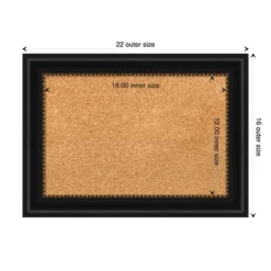 Amanti Art Manhattan Framed Corkboard, Natural Cork -Amanti Art Shop GUEST 2c0e505f 2673 407b a7b0 7a3d34b0aa3c