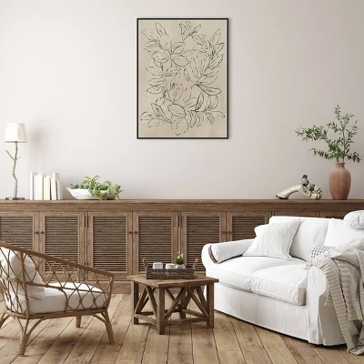 Amanti Art Outlined Leaves II by Asia Jensen Framed Canvas Wall Art (32" x 42") 5 Amanti Art Outlined Leaves II by Asia Jensen Framed Canvas Wall Art (32" x 42") - Image 3