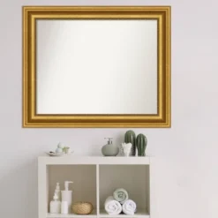 Amanti Art Parlor Gold Non-Beveled Bathroom Wall Mirror (34" x 28") 15 Amanti Art Parlor Gold Non-Beveled Bathroom Wall Mirror (34" x 28") -Amanti Art Shop GUEST 2c2465da 9417 482f 9adb c0433f30dafc