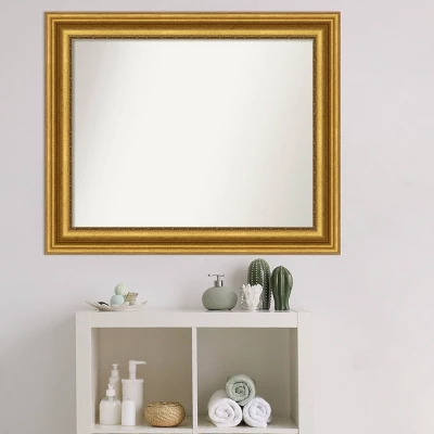 Amanti Art Parlor Gold Non-Beveled Bathroom Wall Mirror (34" x 28") 8 Amanti Art Parlor Gold Non-Beveled Bathroom Wall Mirror (34" x 28") - Image 6