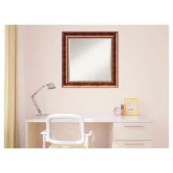 Amanti Art Manhattan Bronze 25" x 25" Wood Framed Wall Mirror -Amanti Art Shop GUEST 2c574122 4689 461c b0d8 20546513f095