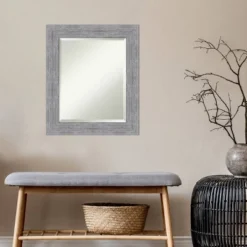 Amanti Art Bark Rustic Gray Framed Wall Mirror - 21" x 25" Beveled Glass 11 Amanti Art Bark Rustic Gray Framed Wall Mirror - 21" x 25" Beveled Glass -Amanti Art Shop GUEST 2c725557 8de0 4ed5 ba68 0c30941c847e