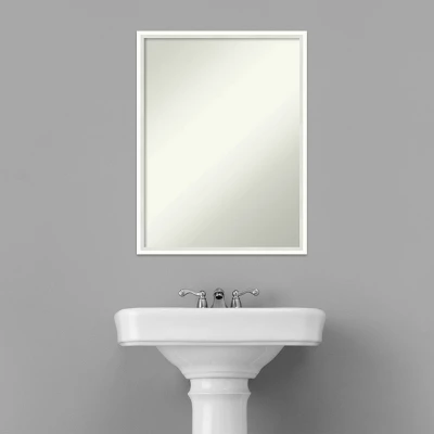 Amanti Art Lucie White Wood Bathroom Wall Mirror - 19" x 25" 9 Amanti Art Lucie White Wood Bathroom Wall Mirror - 19" x 25" - Image 7
