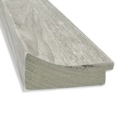 Amanti Art Dove Gray Wash Wall Mirror - 42" x 30" Rustic Non-Beveled Frame