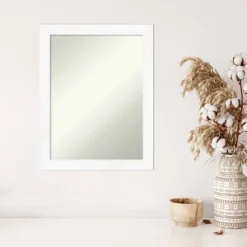 Amanti Art Cabinet White Narrow Wall Mirror - 21" x 27" Non-Beveled 12 Amanti Art Cabinet White Narrow Wall Mirror - 21" x 27" Non-Beveled -Amanti Art Shop GUEST 2e491eb3 4134 41fa b10e 77a727093ee5