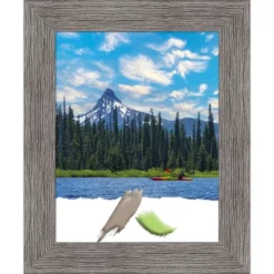 Amanti Art Pinstripe Plank Grey Narrow Picture Frame - 11x14 Handcrafted -Amanti Art Shop GUEST 2f0bbcda c107 4a7e 8af3 d2f3d989a59f