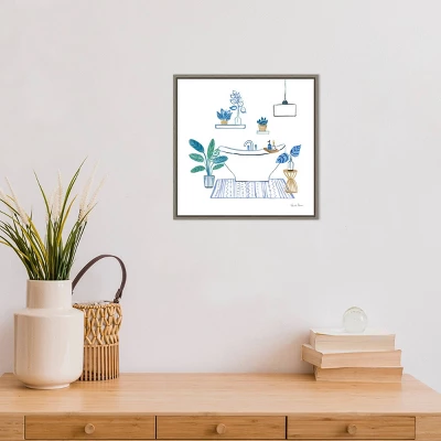 Amanti Art Relax II By Farida Zaman 16" x 16" Framed Canvas Wall Art 6 Amanti Art Relax II By Farida Zaman 16" x 16" Framed Canvas Wall Art - Image 4