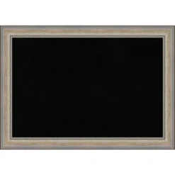 Amanti Art Fleur Champagne Silver Framed Black Cork Board - 41" x 29" -Amanti Art Shop GUEST 2fde6c7a 221f 4430 a70e d7d596a4cf45