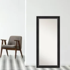 Amanti Art Grand Black Full Length Floor Leaner Mirror (30" x 66") -Amanti Art Shop GUEST 3074a982 8af0 483f ab62 e2152de5da86