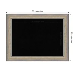 Amanti Art Fleur Champagne Silver Wood Framed Black Cork Board - 33" x 25" -Amanti Art Shop GUEST 31d04a1b 1b39 45ae b034 112a78efd02d