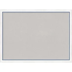 Amanti Art 30"x22" Morgan Wood Framed Cork Bulletin Board - White/Blue -Amanti Art Shop GUEST 32171cff 3d66 4666 8022 70ce71801dcf