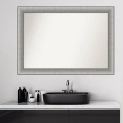 Amanti Art Elegant Brushed Pewter Bathroom Wall Mirror - 41" x 29" 17 Amanti Art Elegant Brushed Pewter Bathroom Wall Mirror - 41" x 29" -Amanti Art Shop GUEST 327b54fc f3d6 4bfe 8a42 e5e00ebd113b