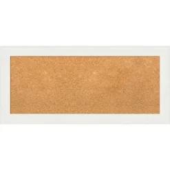 Amanti Art Vanity White Narrow Framed Corkboard - Natural Cork Bulletin Board -Amanti Art Shop GUEST 333c1e5b 636c 44e5 94be cf221000f8d6