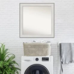 31" X 31" Non-Beveled Imperial White Wall Mirror - Amanti Art -Amanti Art Shop GUEST 3347967c 87b4 423e a5d8 86e4bff8e76f