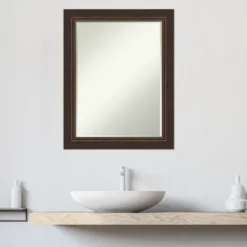 Amanti Art Lara Bronze Petite Bevel Wood Bathroom Mirror -Amanti Art Shop GUEST 341eeff0 2ca8 4e7b ab35 c0e3056d57d7