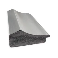 Amanti Art 41" x 29" Peak Polished Nickel Narrow Bathroom Wall Mirror