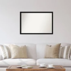38" X 26" Non-Beveled Avon Black Narrow Wall Mirror - Amanti Art 12 38" X 26" Non-Beveled Avon Black Narrow Wall Mirror - Amanti Art -Amanti Art Shop GUEST 34a45b58 b974 428a b879 b1caec315f98