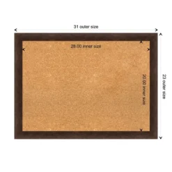 31"x23" Narrow Wood Frame Cork Board Warm Walnut - Amanti Art: Wall Mount, Bulletin Display 20 31"x23" Narrow Wood Frame Cork Board Warm Walnut - Amanti Art: Wall Mount, Bulletin Display -Amanti Art Shop GUEST 34aa766f 72de 48c6 aa70 ba180162605f