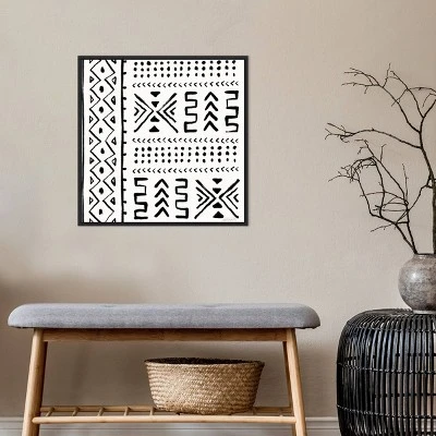 22" X 22" Botanical Sketches Pattern VIIA By Anne Tavoletti Framed Canvas Wall Art Black - Amanti Art 9 22" X 22" Botanical Sketches Pattern VIIA By Anne Tavoletti Framed Canvas Wall Art Black - Amanti Art - Image 7