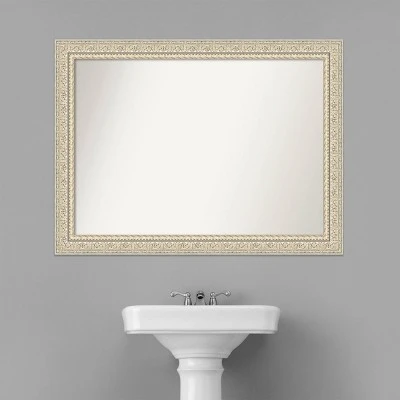 Amanti Art Fair Baroque Cream Ornate Wood Bathroom Wall Mirror 8 Amanti Art Fair Baroque Cream Ornate Wood Bathroom Wall Mirror - Image 6