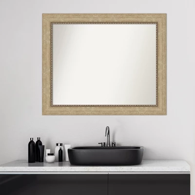 Amanti Art Astor Champagne Non-Beveled Bathroom Wall Mirror 11 Amanti Art Astor Champagne Non-Beveled Bathroom Wall Mirror - Image 9