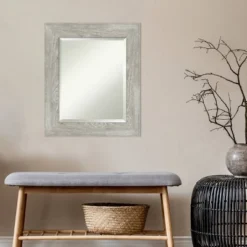 Amanti Art Dove Graywash Framed Beveled Wall Mirror - 22 x 26 -Amanti Art Shop GUEST 35a6cb8d e003 47b4 87cf ea52118f1080
