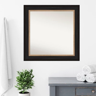 Amanti Art Vogue Black Bathroom Wall Mirror - 33" x 33" Non-Beveled Decor 9 Amanti Art Vogue Black Bathroom Wall Mirror - 33" x 33" Non-Beveled Decor - Image 7