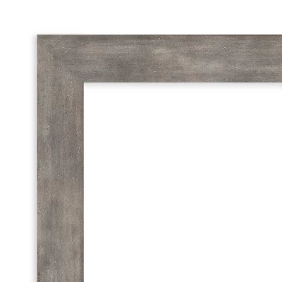 Amanti Art Marred Wood Bathroom Wall Mirror - 31" x 25" Pewter Finish 4 Amanti Art Marred Wood Bathroom Wall Mirror - 31" x 25" Pewter Finish - Image 2