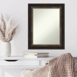Amanti Art 24" x 30" Varied Black Non-Beveled Wall Mirror -Amanti Art Shop GUEST 365c3db3 a419 422e a30a d2d4331201a2