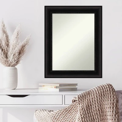 24" X 30" Non-Beveled Parlor Black Wall Mirror - Amanti Art 7 24" X 30" Non-Beveled Parlor Black Wall Mirror - Amanti Art - Image 5