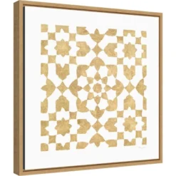 Amanti Art Simply Elegant XVI by Nancy Green 16" x 16" Framed Canvas Wall Art