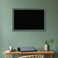 Amanti Art 39" x 27" Upcycled Wood Frame Black Cork Board in Teal/Gray -Amanti Art Shop GUEST 36dd819f 909c 4925 aa88 b1160e0606bf