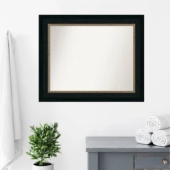 Amanti Art Paragon Bronze 35" x 29" Non-Beveled Bathroom Wall Mirror -Amanti Art Shop GUEST 37eca13f 5298 49ef 98c0 7fc14cadbb1c