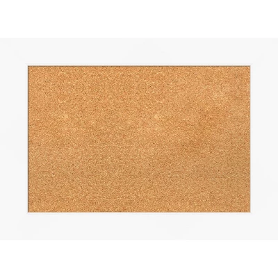 Amanti Art Cabinet White Framed Corkboard - Natural Cork Bulletin Board 9 Amanti Art Cabinet White Framed Corkboard - Natural Cork Bulletin Board - Image 7