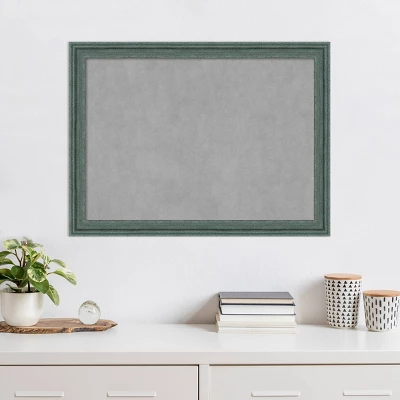 Amanti Art 31"x23" Upcycled Framed Magnetic Board - Rustic Teal and Gray 10 Amanti Art 31"x23" Upcycled Framed Magnetic Board - Rustic Teal and Gray - Image 8