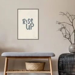 Amanti Art Rise Up II Neutral by Becky Thorns Framed Canvas Wall Art - 16" x 23" -Amanti Art Shop GUEST 3869e6b5 820a 498a 95e6 f6fecae53639