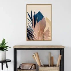 Amanti Art Ian Winstanley Pastel Jungle Plants 3 Framed Canvas Wall Art - Gold Sylvie Frame -Amanti Art Shop GUEST 38c5088c d43c 45b7 bd2f 87ea77bcf184