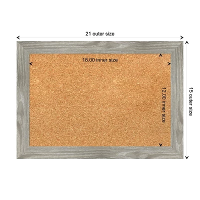 Amanti Art Dove Greywash Square Framed Natural Corkboard 5 Amanti Art Dove Greywash Square Framed Natural Corkboard - Image 3