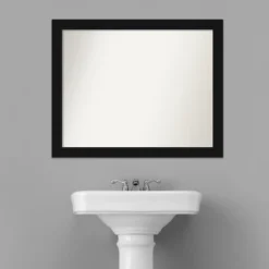 Amanti Art Avon Black Non-Beveled Bathroom Wall Mirror -Amanti Art Shop GUEST 39143da2 28d9 4dda 89ea 50b9210a486d