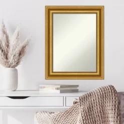 24" X 30" Non-Beveled Parlor Gold Wall Mirror - Amanti Art -Amanti Art Shop GUEST 3977855b e98f 4403 80b0 1aa9cbe10833